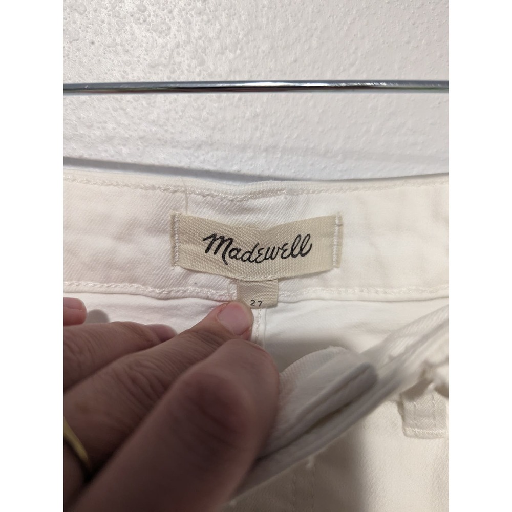 Madewell Stretch Denim Pegged Skirt in Tile White: Cutout Edition - Picture 6 of 11